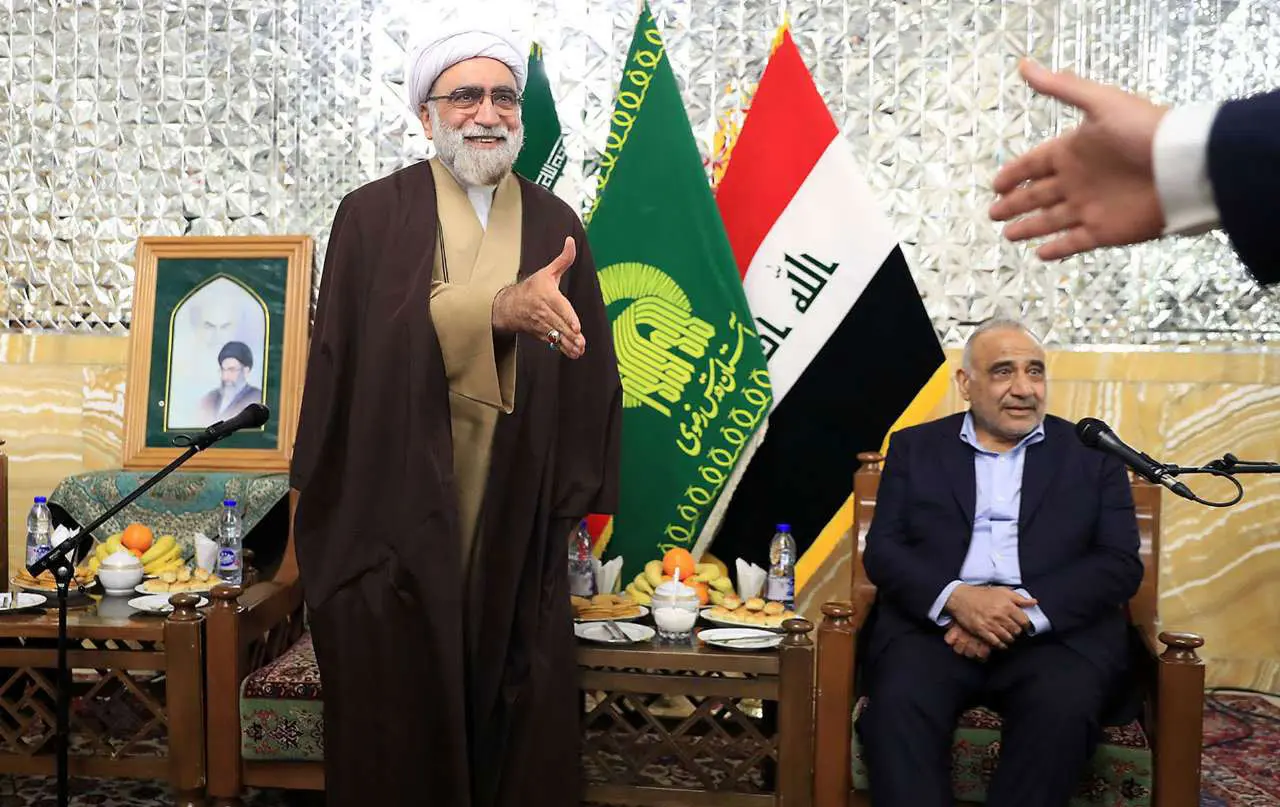 (تصاویر) دیدار نخست‌وزیر عراق با تولیت جدید آستان قدس