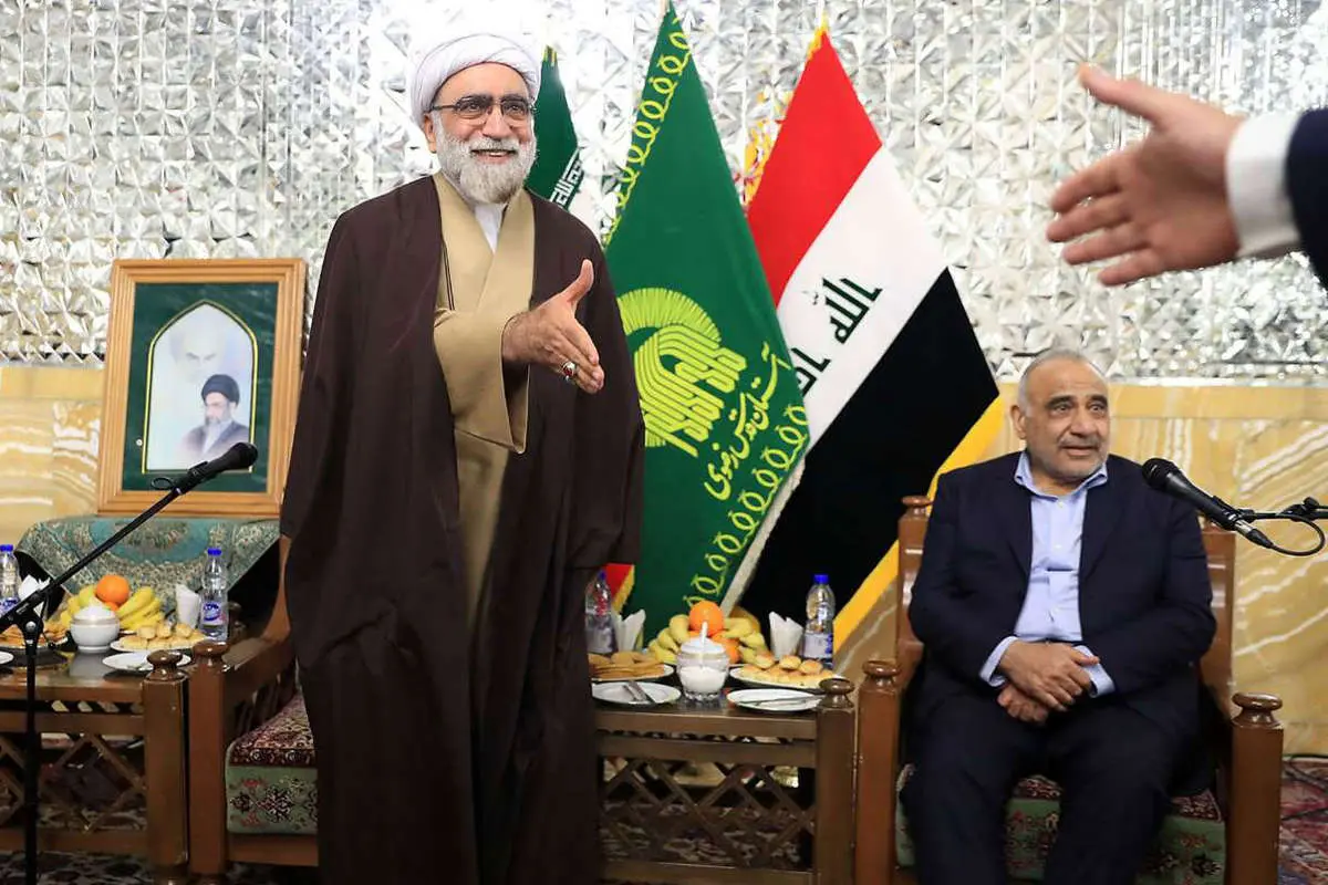 (تصاویر) دیدار نخستوزیر عراق با تولیت جدید آستان قدس