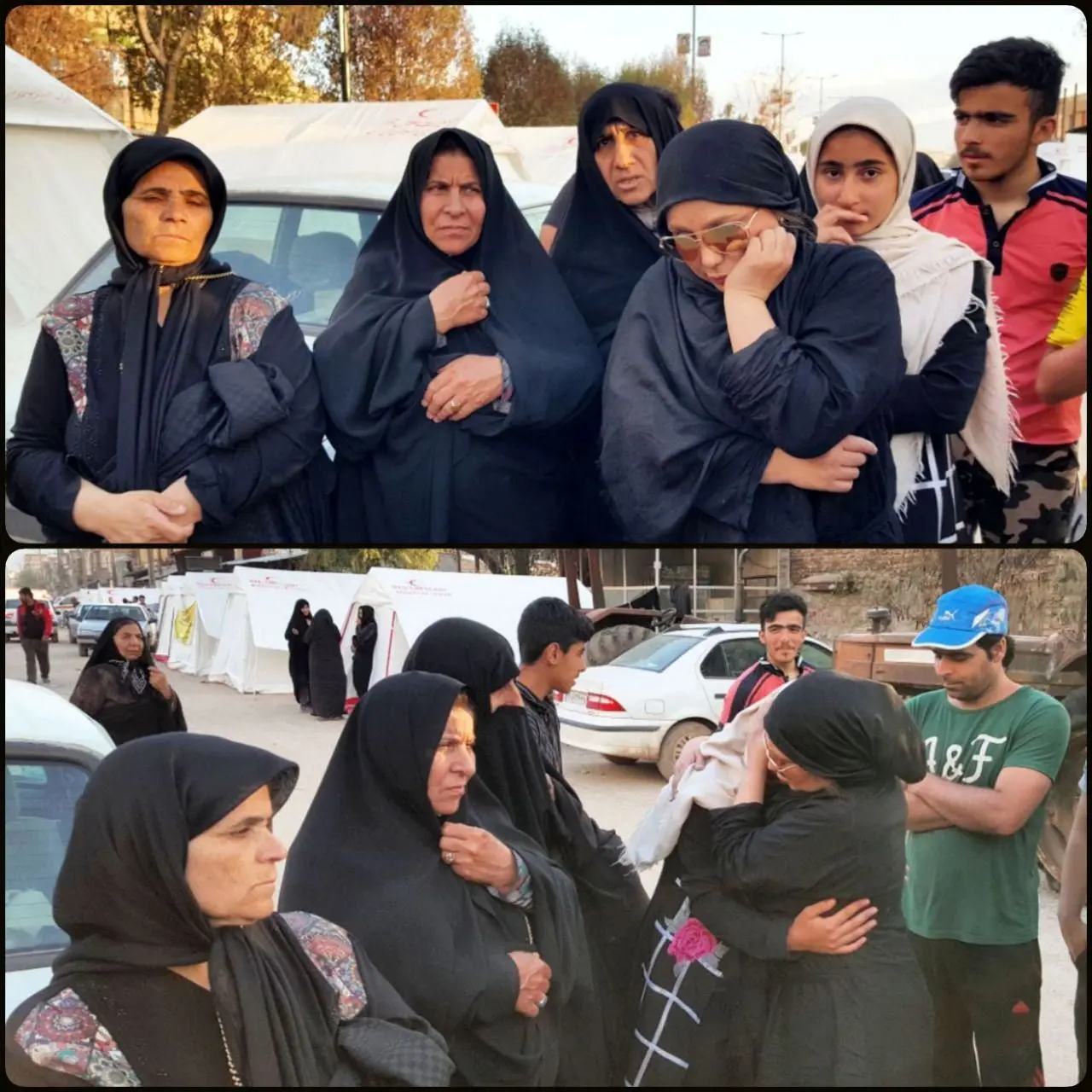 (تصویر) بهنوش بختیاری در جمع سیل زدگان پلدختر