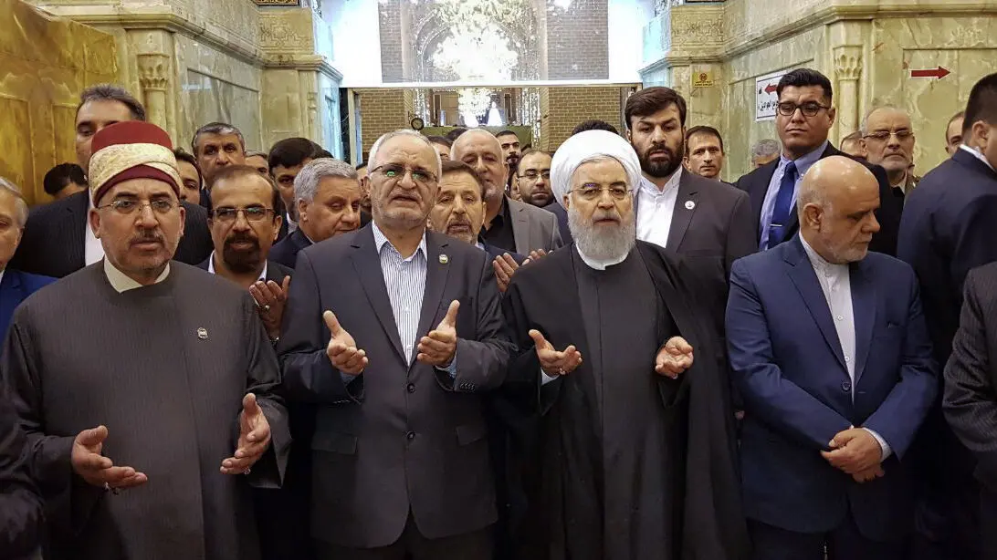 (تصاویر) روحانی حرمین شریفین کاظمین را زیارت کرد