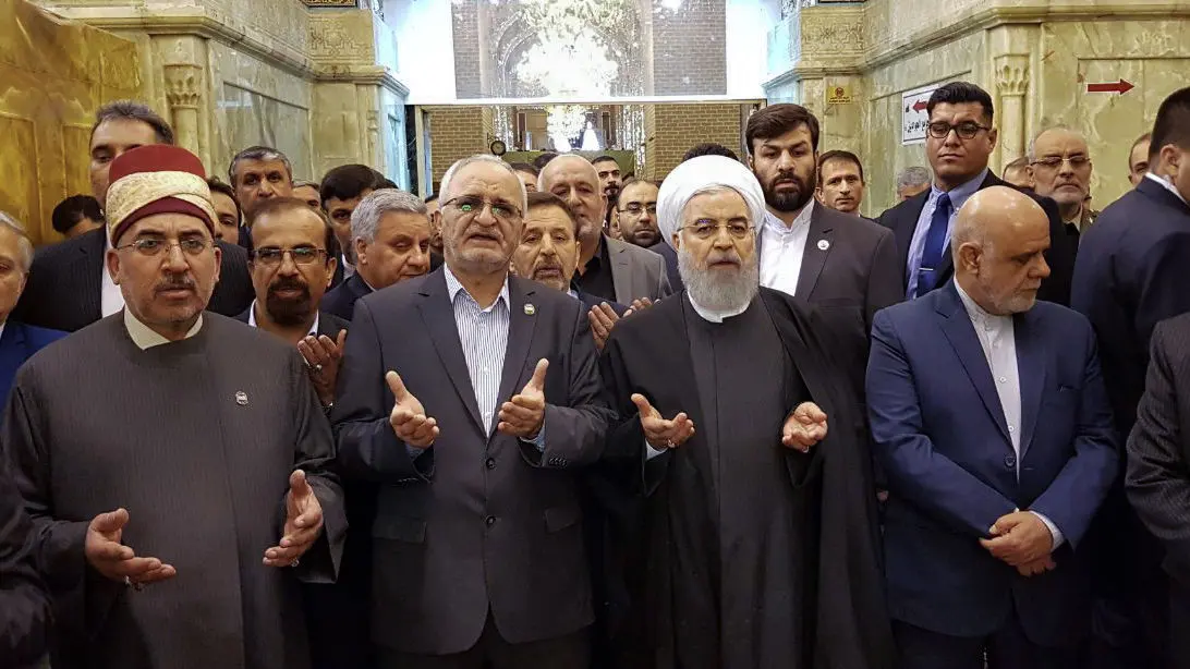 (تصاویر) روحانی حرمین شریفین کاظمین را زیارت کرد