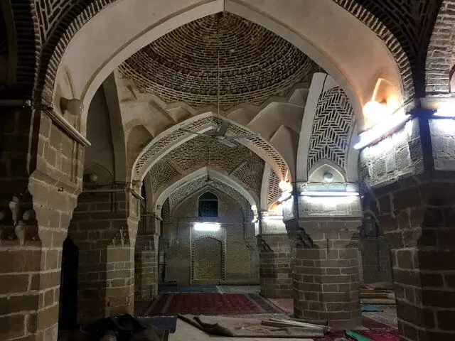 (تصاویر) کج شدن مسجد جامع هزار ساله دزفول