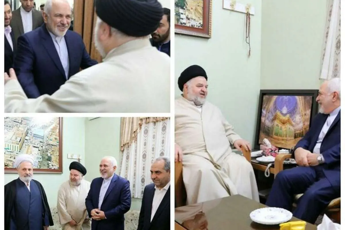 ظریف با نماینده آیتالله سیستانی دیدار کرد
