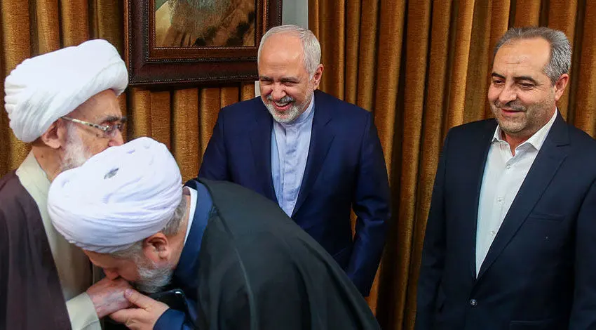 (تصاویر) دیدار ظریف با مراجع عظام تقلید در قم