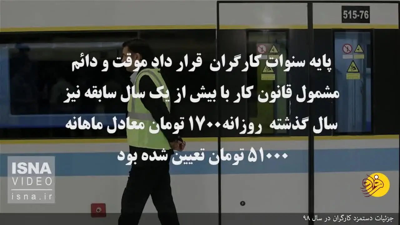 (ویدئو) دستمزد کارگران در سال ۹۸