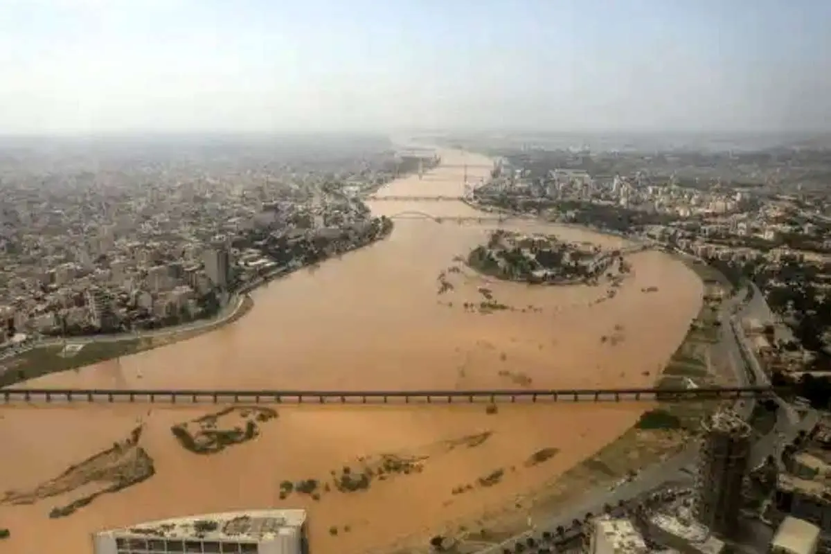در اتفاقی نادر رودخانههای دز و کرخه به هم پیوستند