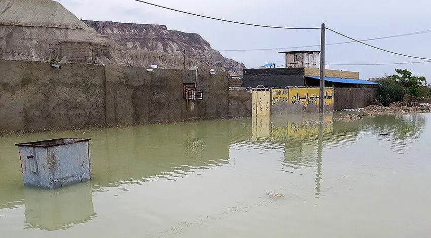 (تصاویر) سیل و آب‌گرفتگی در جزیره قشم