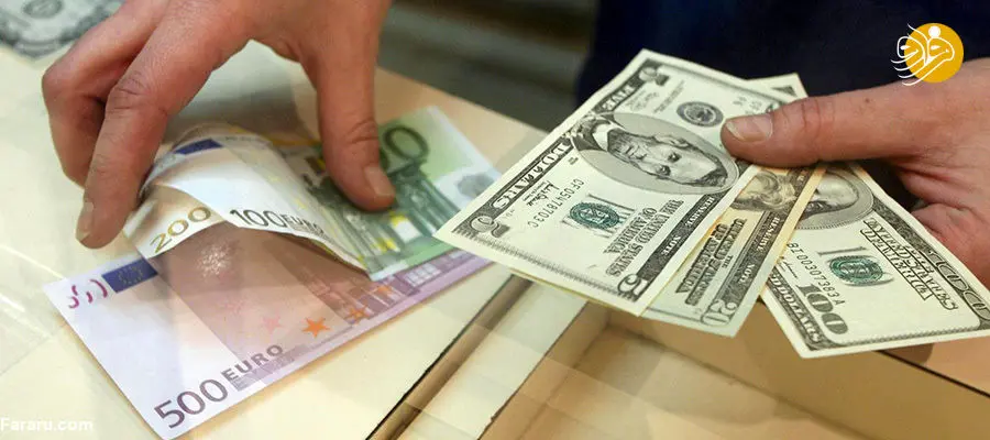 افزایش قیمت دلار و قیمت یورو در بازار امروز سه‌شنبه ۲۷ فروردین