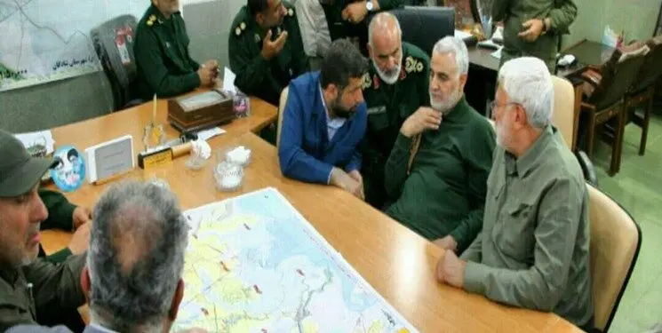 (تصویر) سردار سلیمانی و ابومهدی مهندس در شادگان