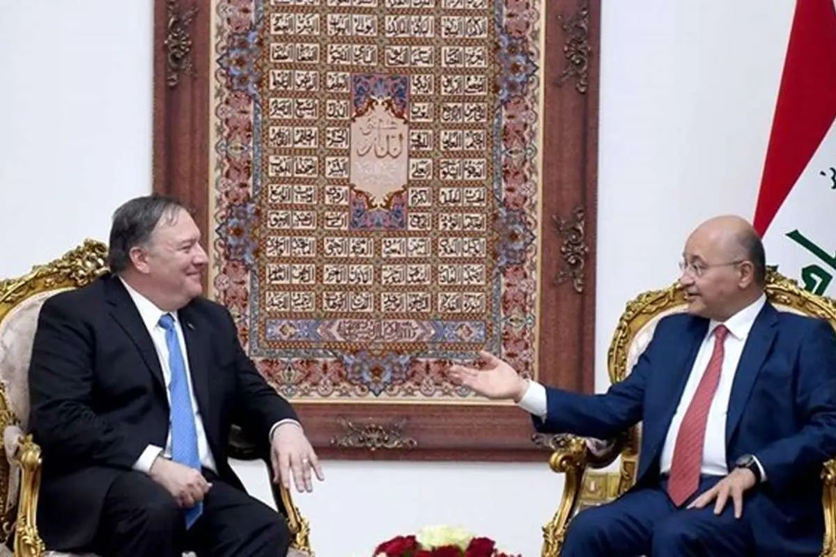 تأکید «پامپئو» و «صالح» بر تمدید معافیت عراق از تحریم ایران