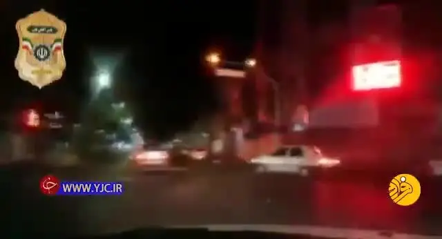 (ویدئو) تعقیب و گریز پلیس با سارق پراید در افسریه
