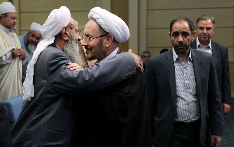(تصاویر) دیدار روحانی با علمای اهل سنت