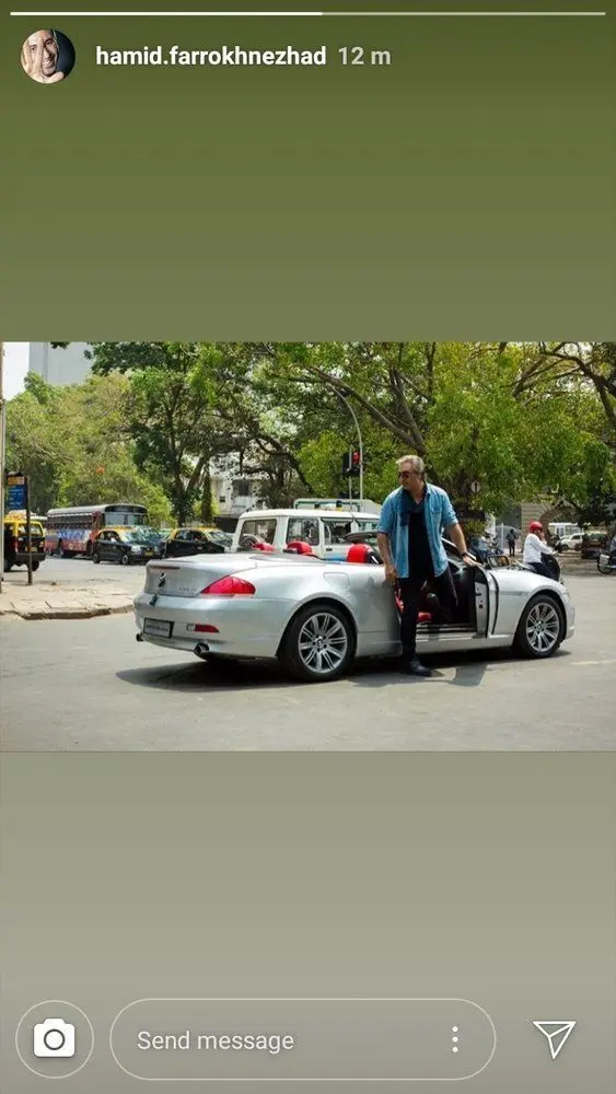 (عکس) تیپ و ماشین لوکس حمید فرخ نژاد