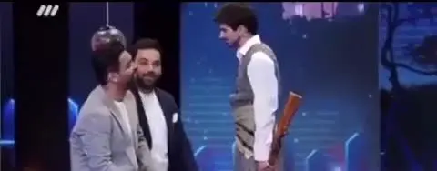 (ویدئو) وقتی که رویا نونهالی احسان علیخانی را دعوا می‌کند