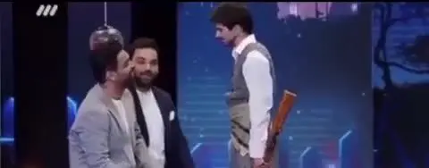 (ویدئو) وقتی که رویا نونهالی احسان علیخانی را دعوا می‌کند