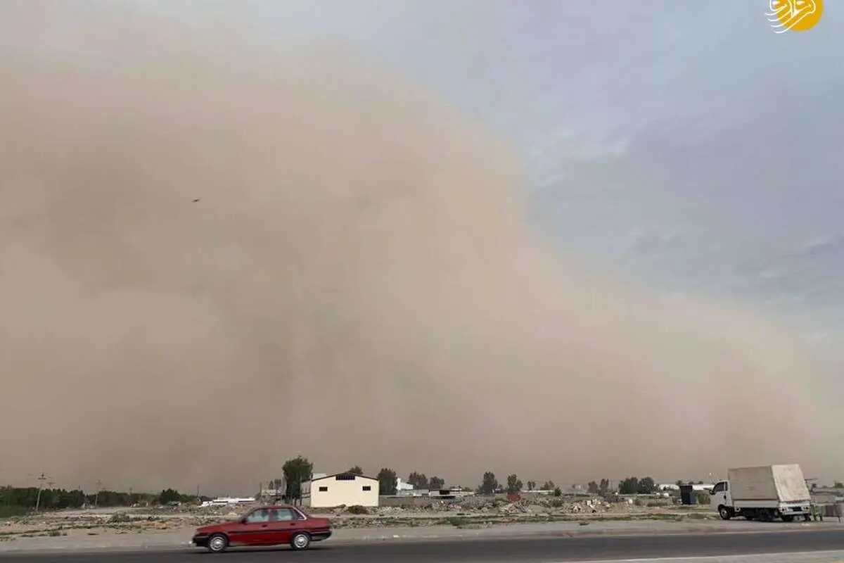 (تصاویر) طوفان مرگبار خاک در کربلا