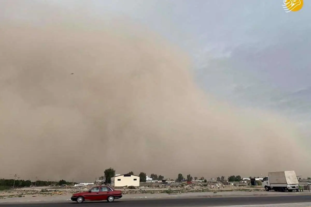 (تصاویر) طوفان مرگبار خاک در کربلا