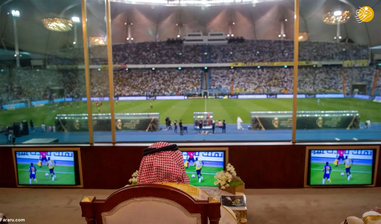(تصاویر) ملک سلمان و بن سلمان در فینال جام پادشاهی عربستان