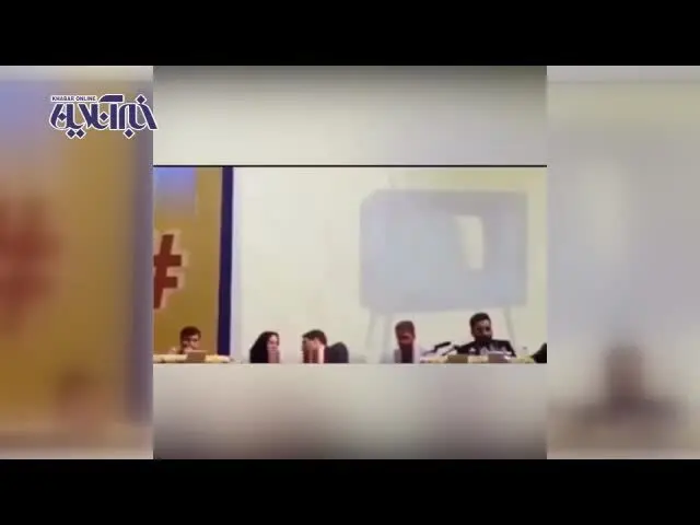 (تصاویر) تنش در جلسه مجریان «عصر جدید» با دانشجویان