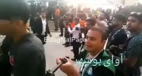 (ویدئو) رفتار عجیب بیرانوند با مأمور یگان ویژه