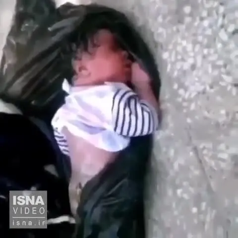 (ویدئو) سرنوشت نوزاد درون کیسه زباله در بندرعباس