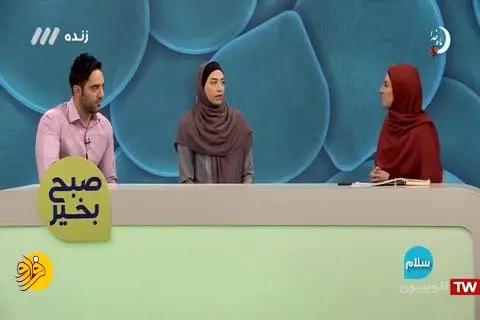 (ویدئو) از ماجرای ازدواج کیمیا علیزاده تا سوتی همسرش در برنامه زنده