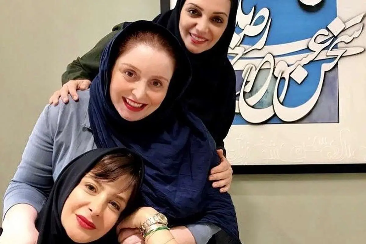 تصویری از الهام پاوهنژاد در کنار ۲ رفیق قدیمیاش