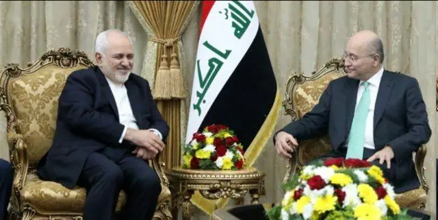 رایزنی ظریف با رئیس‌جمهور عراق