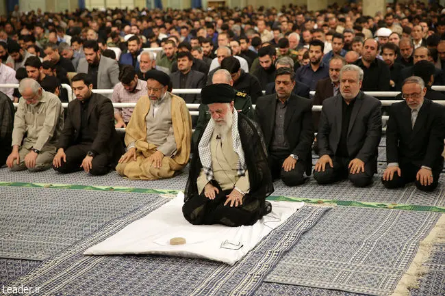 تصاویر مراسم سوگواری شهادت امام علی (ع) با حضور رهبر انقلاب