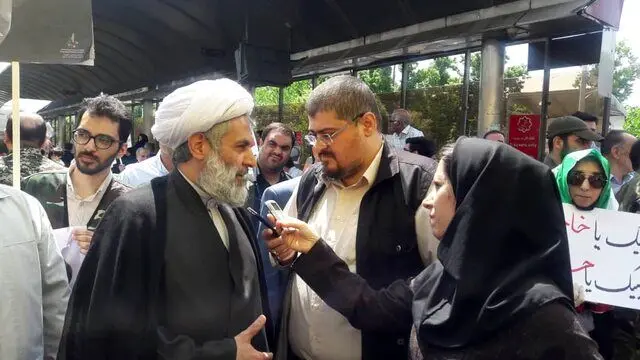 (تصویر) حضور حسین طائب در راهیمایی روز قدس