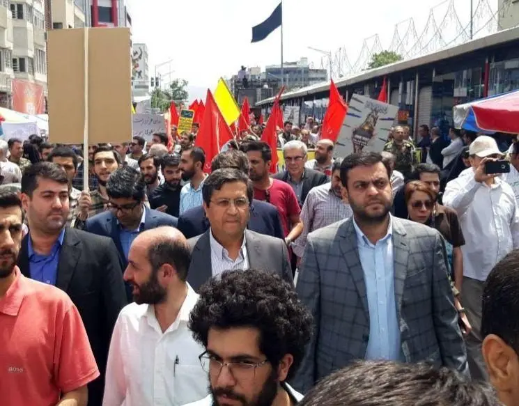 (تصاویر) حضور مسئولین نظام در راهپیمایی روز قدس