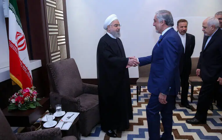 (تصاویر) دیدار روحانی با عبدالله عبدالله در سیکا