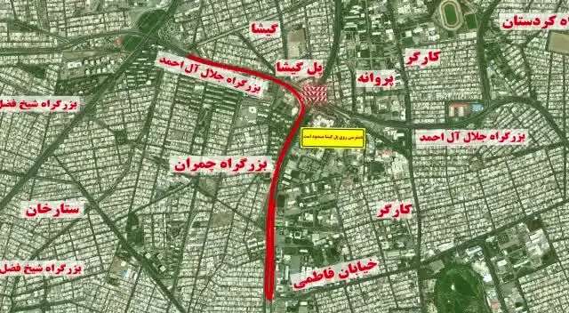 پل گیشا مسدود شد