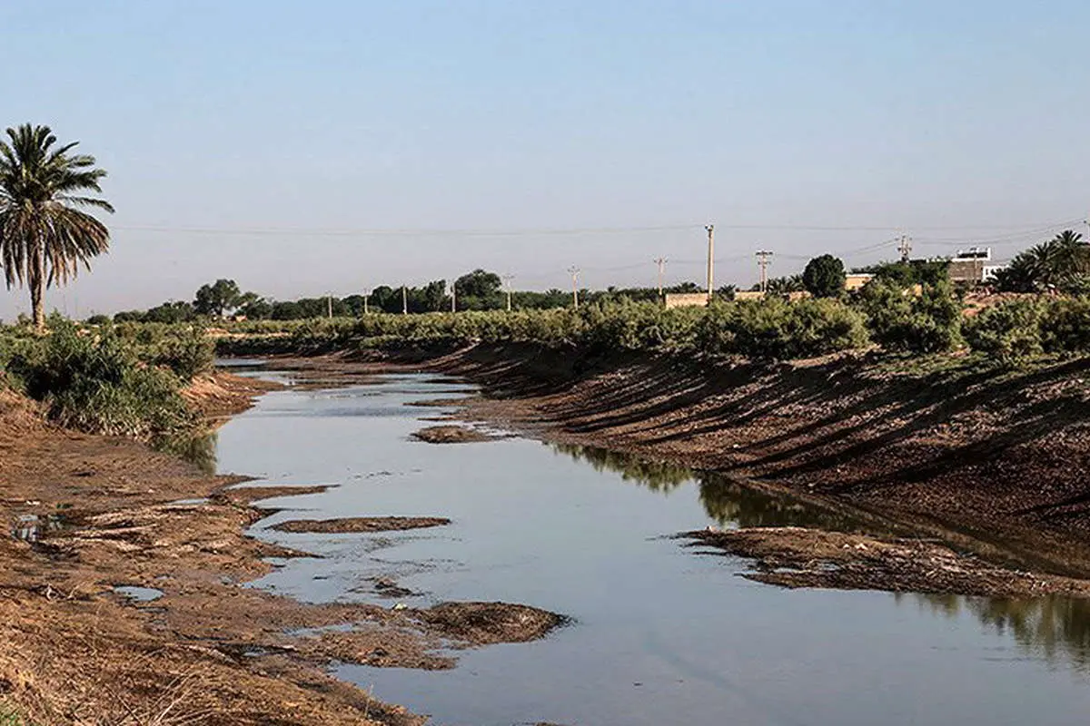 (تصاویر) کاهش شدید آب رودخانه کرخه نور