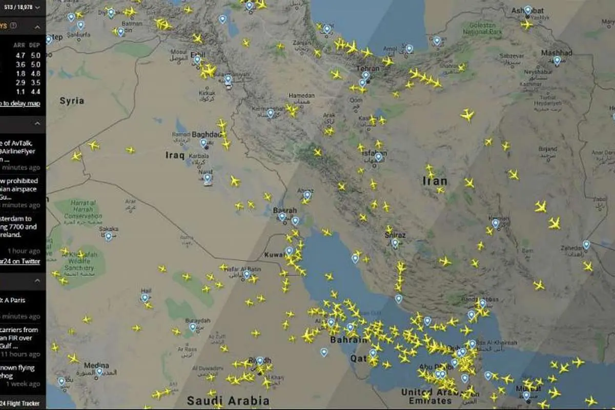 کدام شرکتها پرواز بر فراز تنگه هرمز را متوقف کردهاند؟