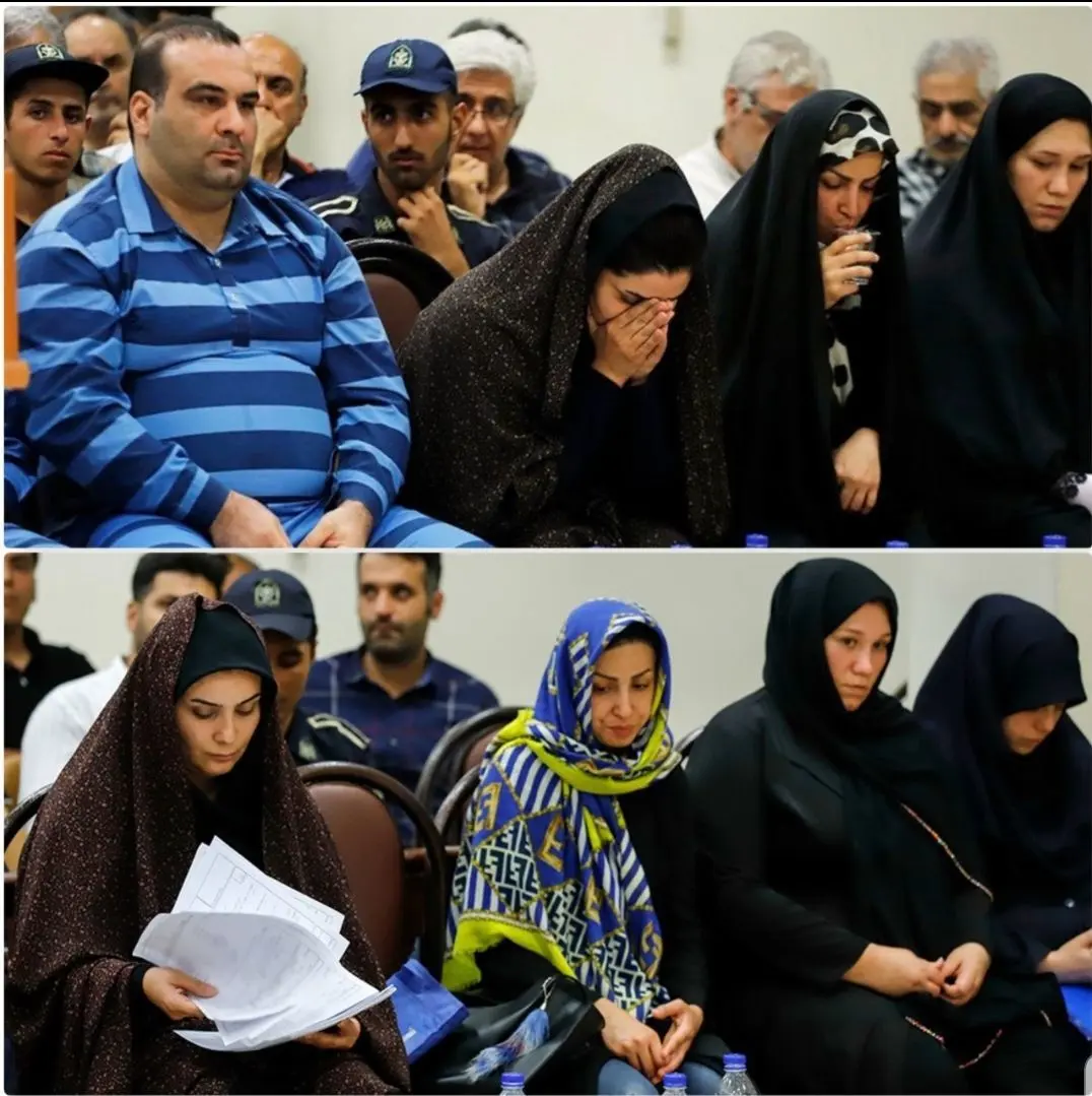 (عکس) حضور متهمان زن با شلوار لی و روسری رنگی در دادگاه