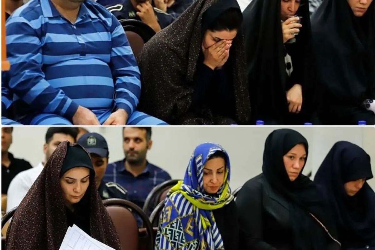 (عکس) حضور متهمان زن با شلوار لی و روسری رنگی در دادگاه