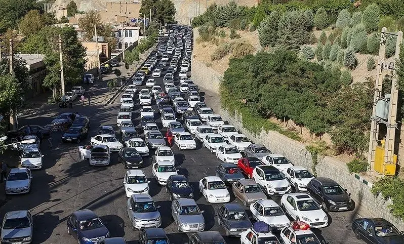تردد وسایل نقلیه از کرج به چالوس ممنوع شد