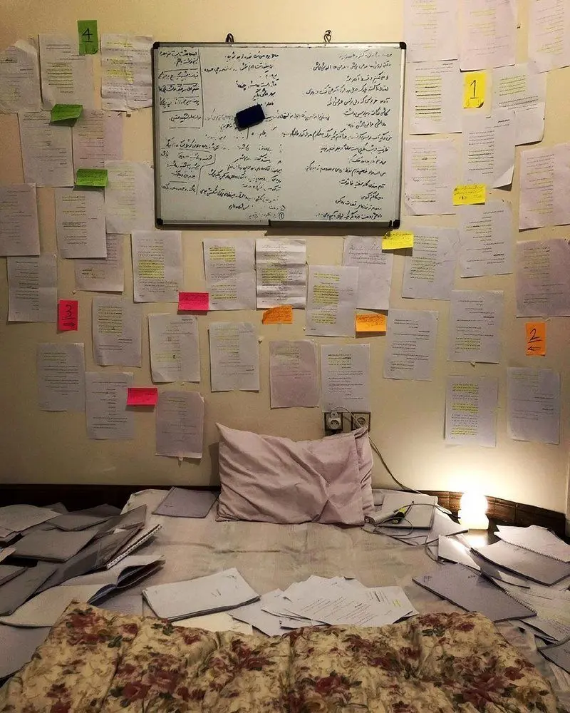 تصویری عجیب از اتاق تمرین ساعد سهیلی!