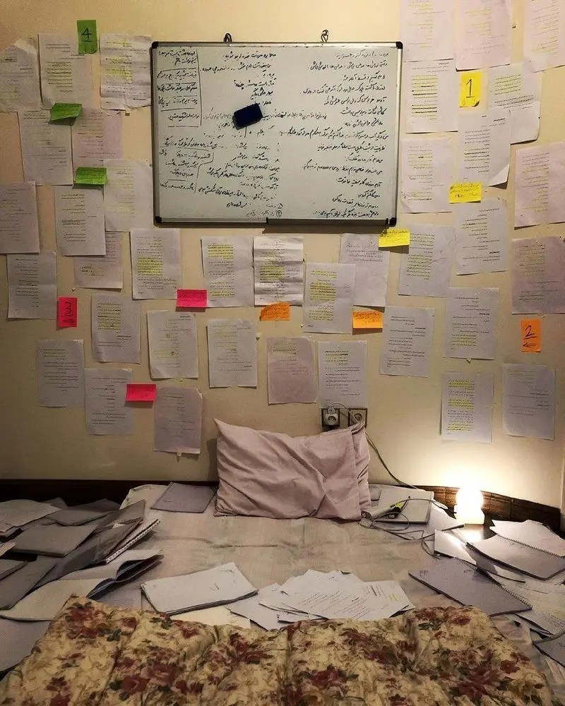تصویری عجیب از اتاق تمرین ساعد سهیلی!
