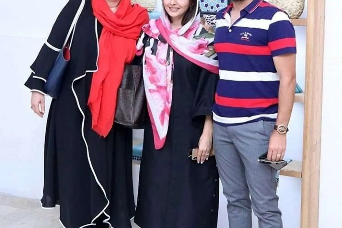 (عکس) تصویری خاص از فاطمه گودرزی، پسر و عروسش