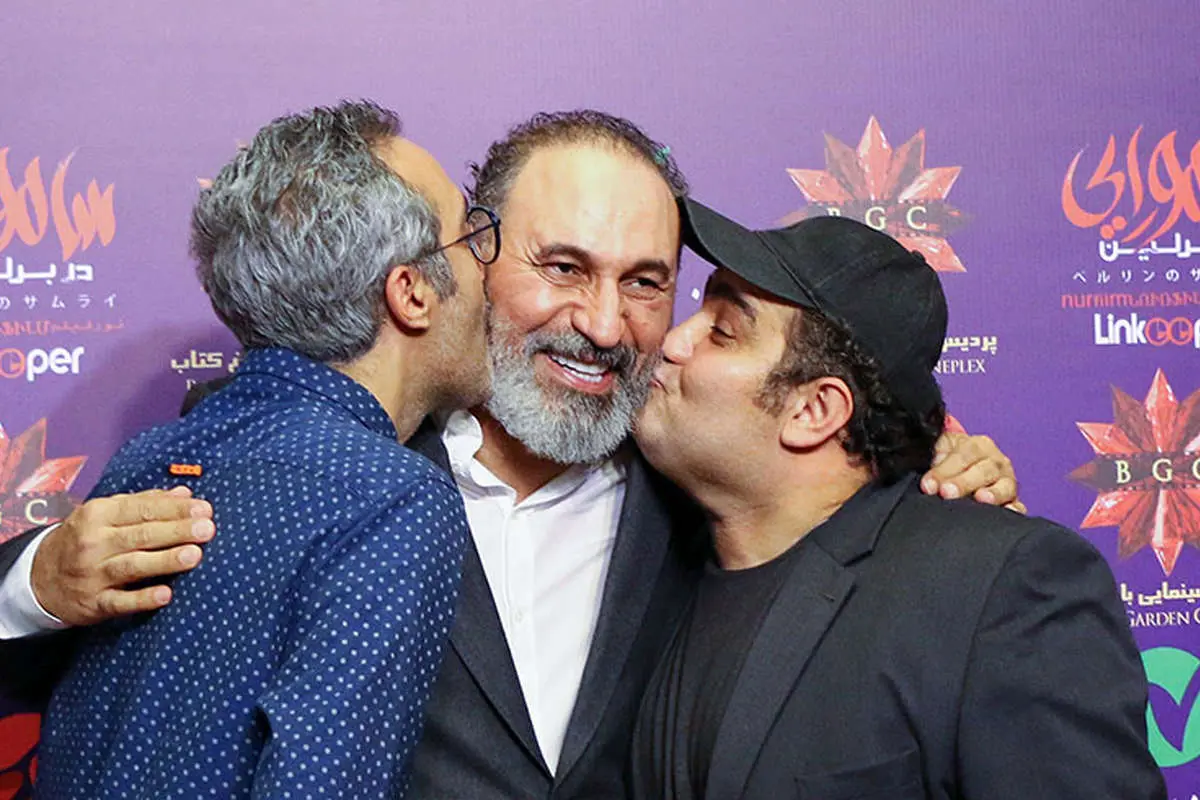 (تصاویر) امیر مهدی ژوله و همسرش در اکران «سامورایی در برلین»