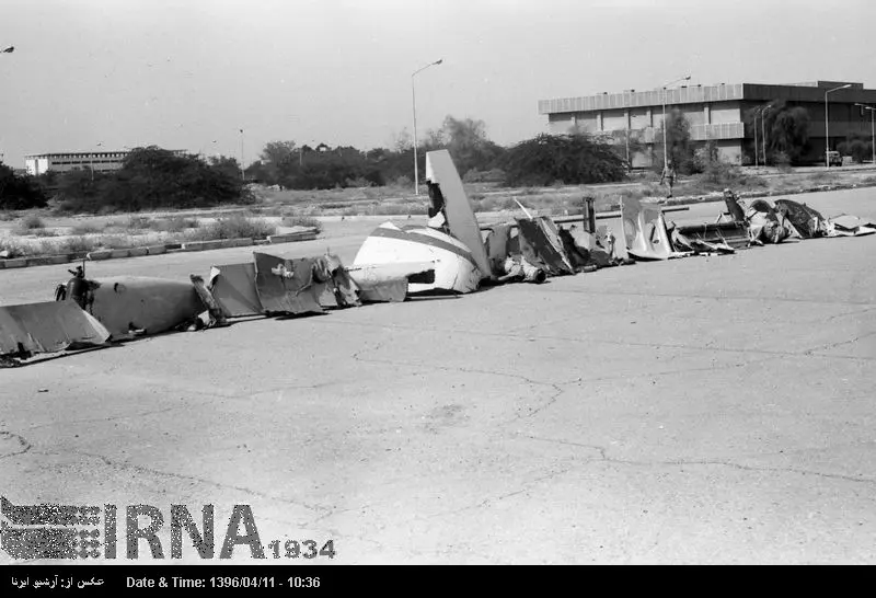 (تصاویر +16) تصاویری تکان دهنده از حمله آمریکا به هواپیمای مسافربری ایران