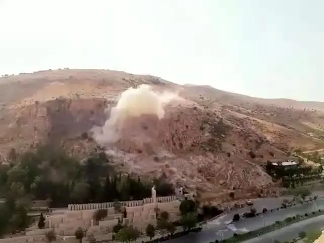 (تصاویر) انفجار در دروازه قرآن شیراز