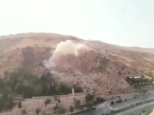 (تصاویر) انفجار در دروازه قرآن شیراز