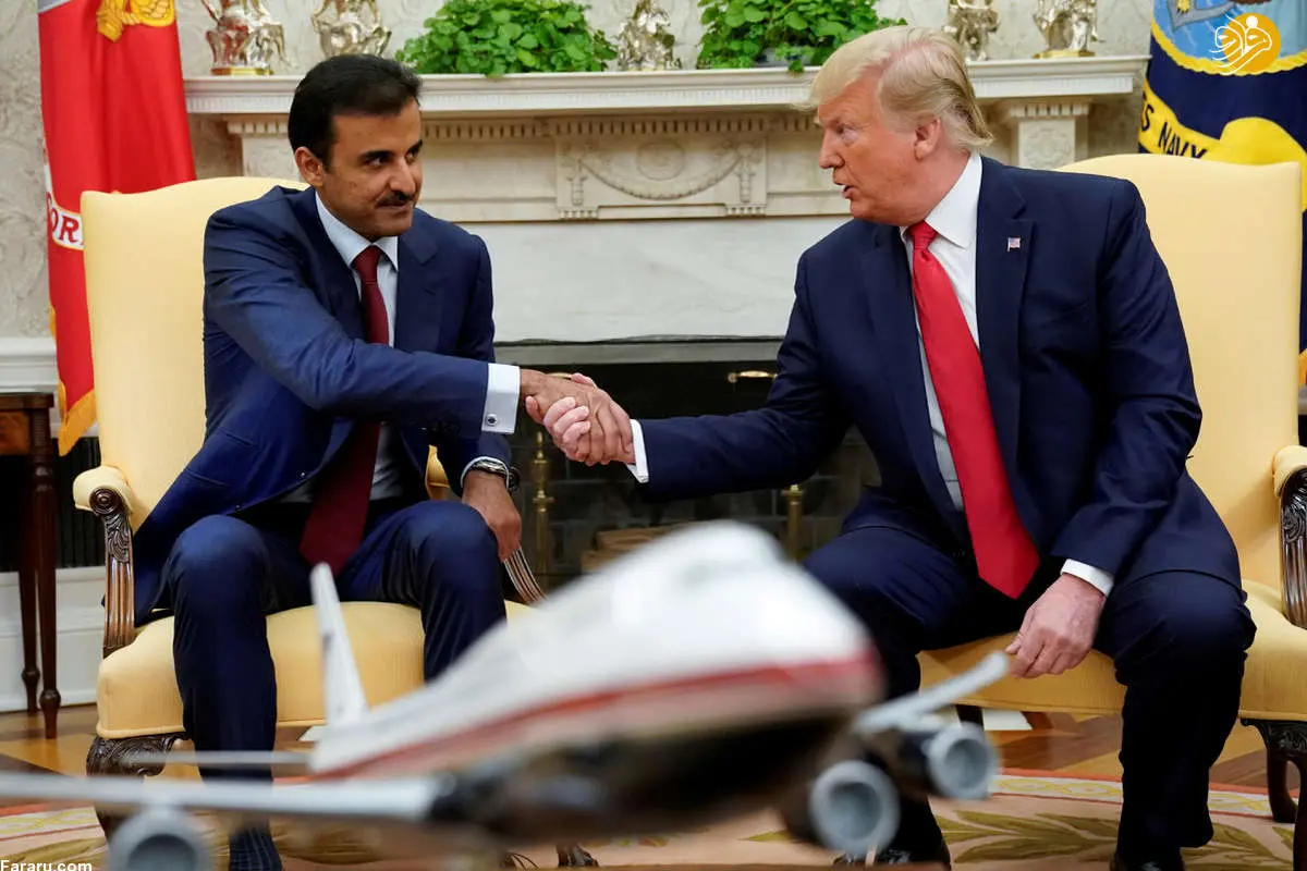 (تصاویر) دیدار امیر قطر با ترامپ در کاخ سفید