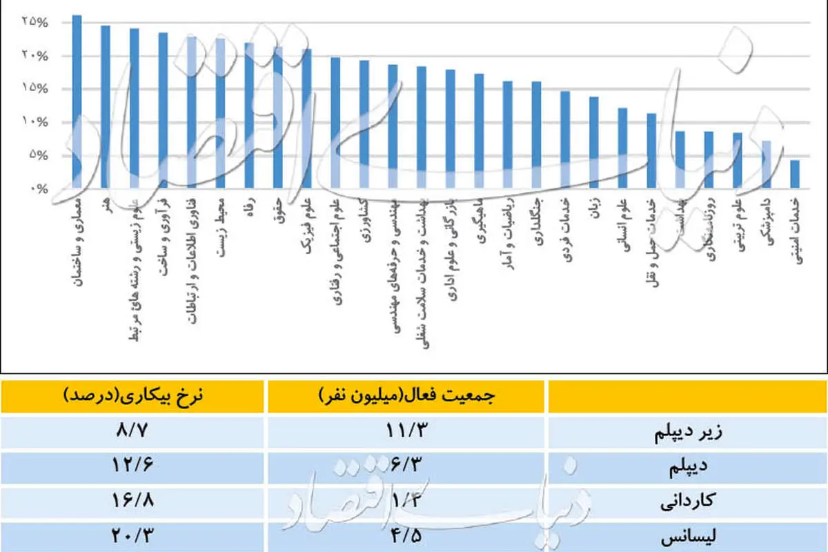 مدرک پرطرفدار بازار کار