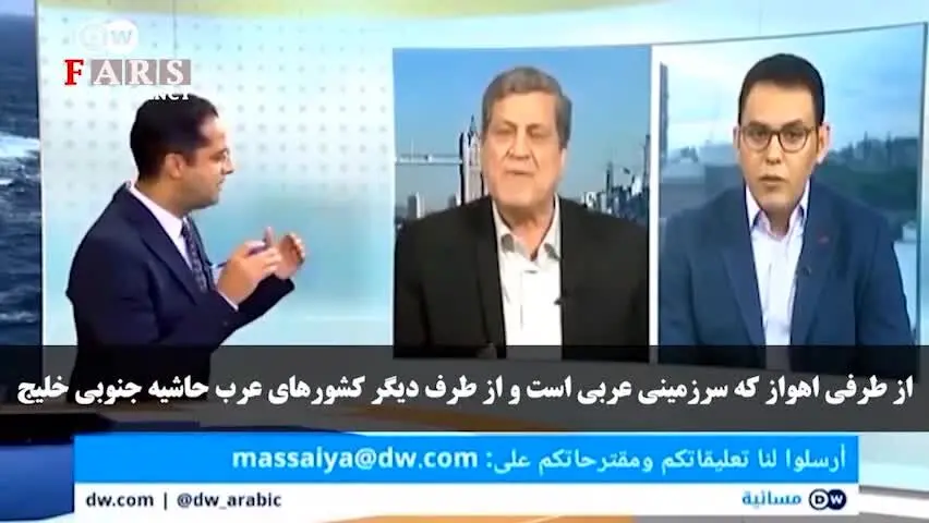 (ویدئو) درگیری دو کارشناس عرب بر سر نام خلیج فارس