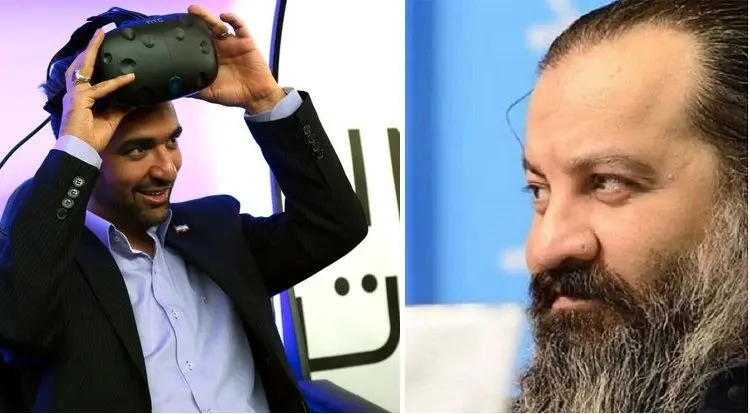 (ویدیو) شوخی مهراب قاسم‌خانی با حجاب هنرمندان در حضور آقای وزیر