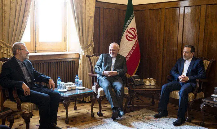 لاریجانی به دیدار ظریف رفت